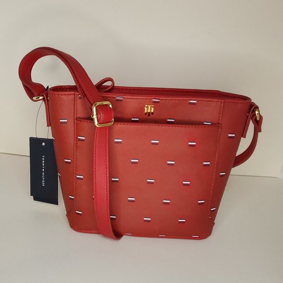 Tommy Hilfiger Red Crossbody with Large Pouch - NWT - Picture 4 of 8